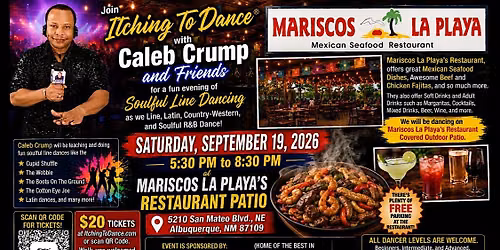 Line Dancing With Itching To Dance\u00ae  Caleb Crump & Friends Sat.Sept 19,2026