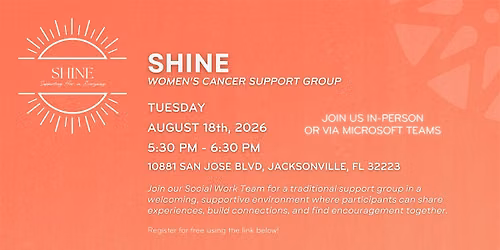 SHINE - Women's Health Support Group- August
