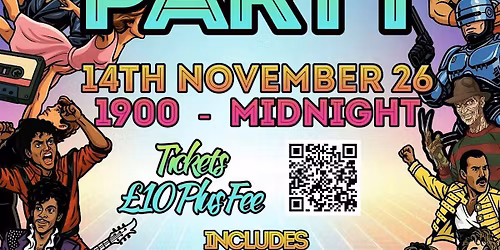 Back to the 80s Theme Night 07th August 2026 St Clements Church Ipswich