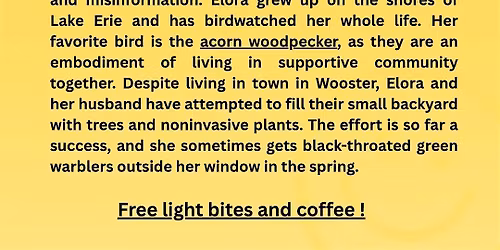 Birdwatching and Bird Listening with Elora