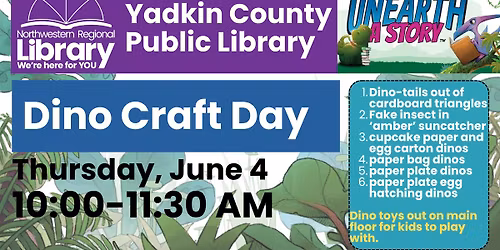 Dino Craft Day (all ages)