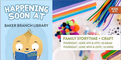 Family Storytime + Craft