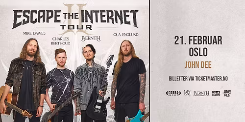 Bernth med Charles Berthoud, Mike Dawes og Ola Englund \/\/ John Dee \/\/ Pres. av FKP Scorpio
