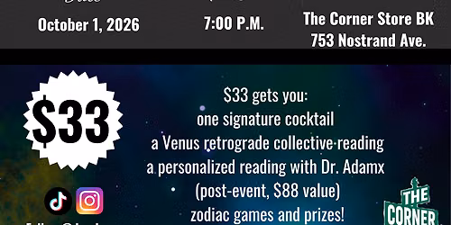 Cosmic Cocktails with Dr. Adamx