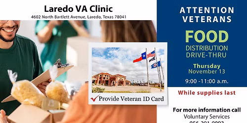 Food Distribution at Laredo VA Clinic
