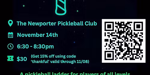 Late Night Pickleballers Ladder 11\/14\/25 at Newport Beach