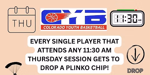 Weekly Thursday Morning Bingo Sessions at Turn of the Century with Colorado Youth Basketball