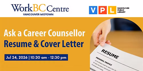 Ask a Career Counsellor: Resume & Cover Letter | WorkBC Midtown