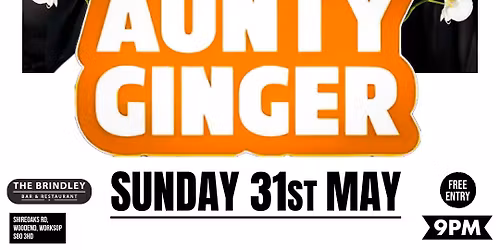 AUNTY GINGER Special Live At The Brindley Bar & Restaurant
