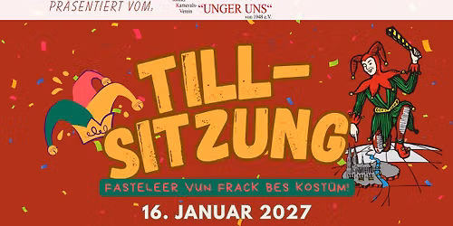 Tillsitzung 2027 - Fasteleer vun Frack bes Kost\u00fcm!