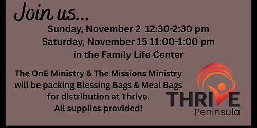 Blessing Bag Packing Event