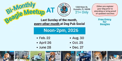 Social Beagle Meetup at Dog Pub Social (Every other Month)