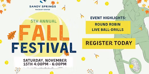 SSRC 5th Annual Fall Tennis Festival