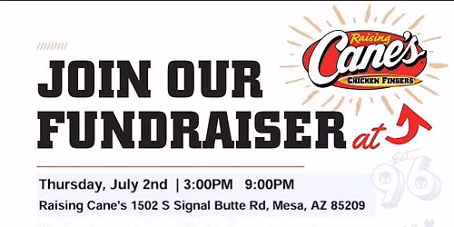 Cane's Fundraiser