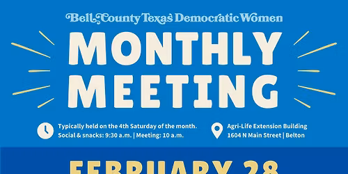 BCTDW Monthly Meeting - February 2026