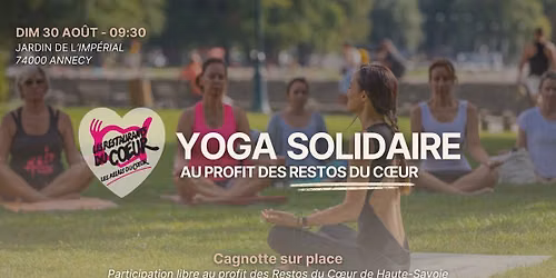 Yoga au profit des Restos du Coeur