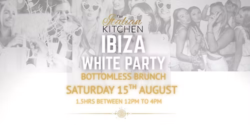 \u2728\ud83e\udea9Summer IBIZA WHITE PARTY Bottomless Brunch\u2728\ud83e\udea9