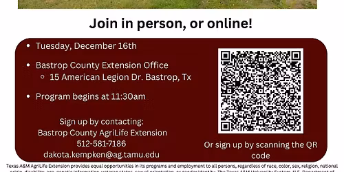 Lunch and Learn: Cool Season Grazing