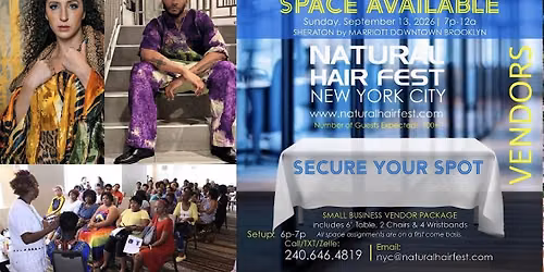 NATURAL HAIR FEST NEW YORK CITY - Vendor Opportunity -Evening Event