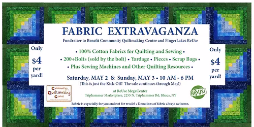 FABRIC EXTRAVAGANZA Fundraiser