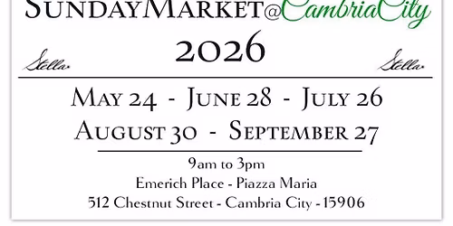 SundayMarket@CambriaCity