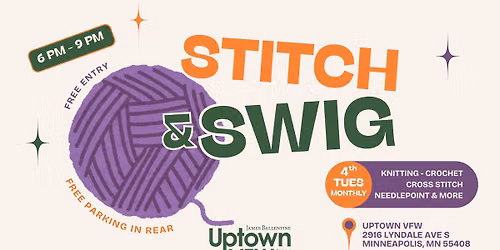 Stitch and Swig: Uptown VFW Craft Night