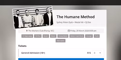 The Humane Merthod @ The Workers Club