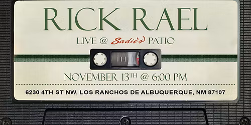 Rick Rael - Live @ Sadie's Patio