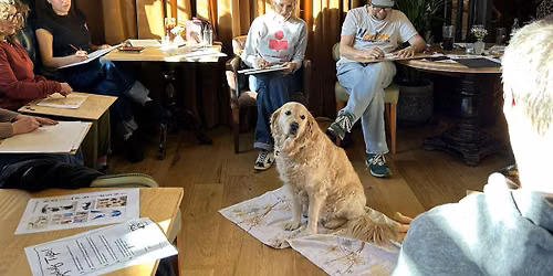 Dog Life Drawing - The Waggon & Horses