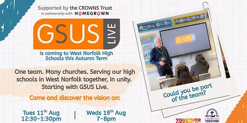 GSUS Live & High School Chaplaincy Information Sessions
