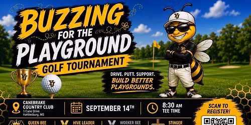 Buzzing for the Playground Golf Tournament