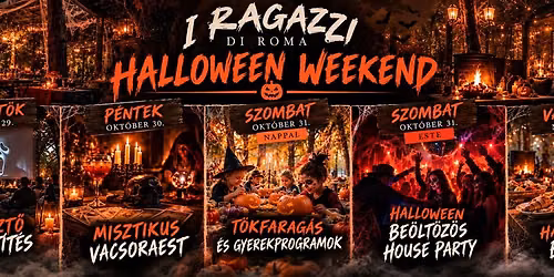 \ud83c\udf83 I RAGAZZI HALLOWEEN WEEKEND \ud83d\udc7b\nOCT 29 \u2013 NOV 1