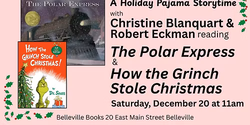 Holiday Pajama Storytime w Christine Blanquart & Robert Eckman