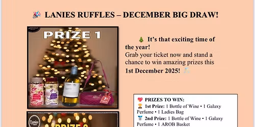 Lanies December Draw \ud83d\udecd\ufe0f
