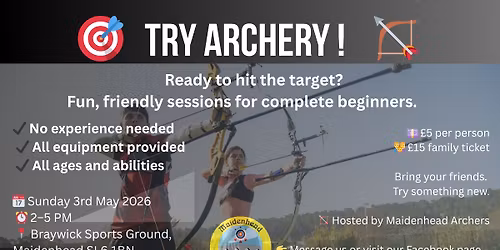 Try Archery in Maidenhead!
