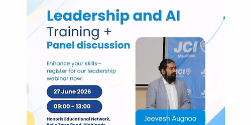 2026 JCI MAURITIUS TOYP Workshop 1: Leadership and AI
