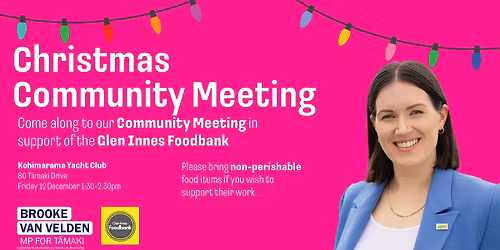 Community Christmas Meeting | Supporting Glen Innes Food Bank