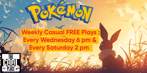 Weekly Wednesday Pok\u00e9mon Free Plays at TCP!