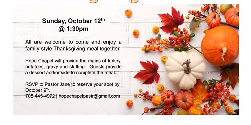 Thanksgiving Community Potluck