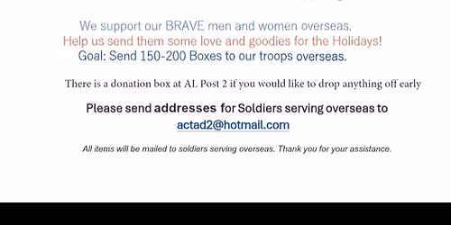 Boxes for Troops Packing Party