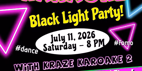 Glow Karaoke Night Black Light Party!