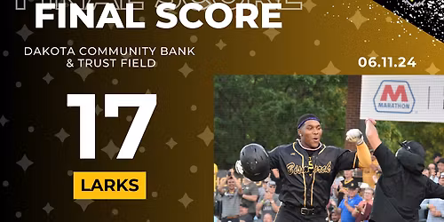 Badlands Big Sticks at Bismarck Larks at Bismarck Municipal Ballpark