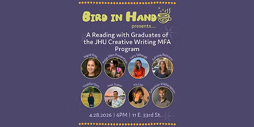 A Reading with Graduates of the JHU Creative Writing MFA Program