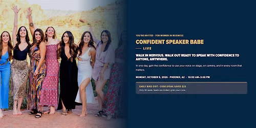 Confident Speaker Babe In Person Event