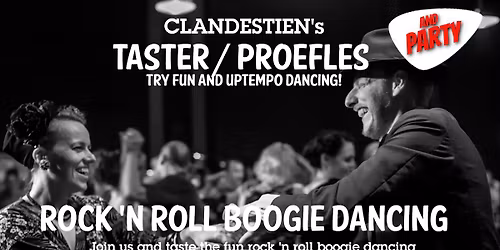 PROEFLES \/ TASTER Boogie & rock 'roll dansen \/ dancing & live band