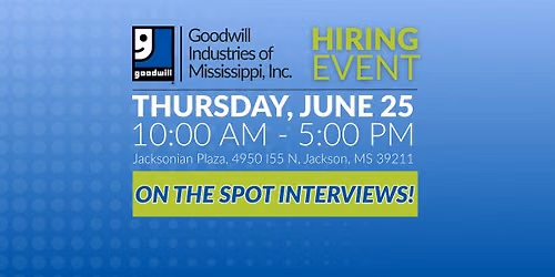 Goodwill Hiring Event - New Ridgeland Superstore