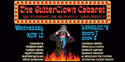 GUTTERCLOWN CABARET Nov 12