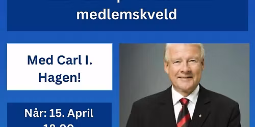 Medlemskveld med Carl I Hagen 