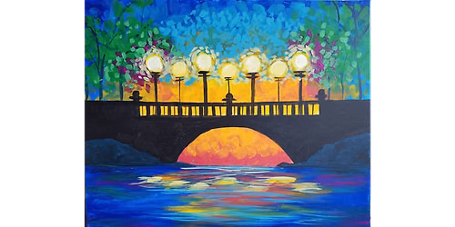 Sunset Bridge - Paint and Sip in Houston | Classpop!\u2122