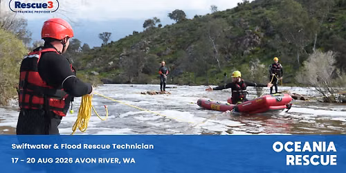 SWIFTWATER AND FLOOD RESCUE TECHNICIAN (SRT) WESTERN AUSTRALIA 17-20 AUG 2026